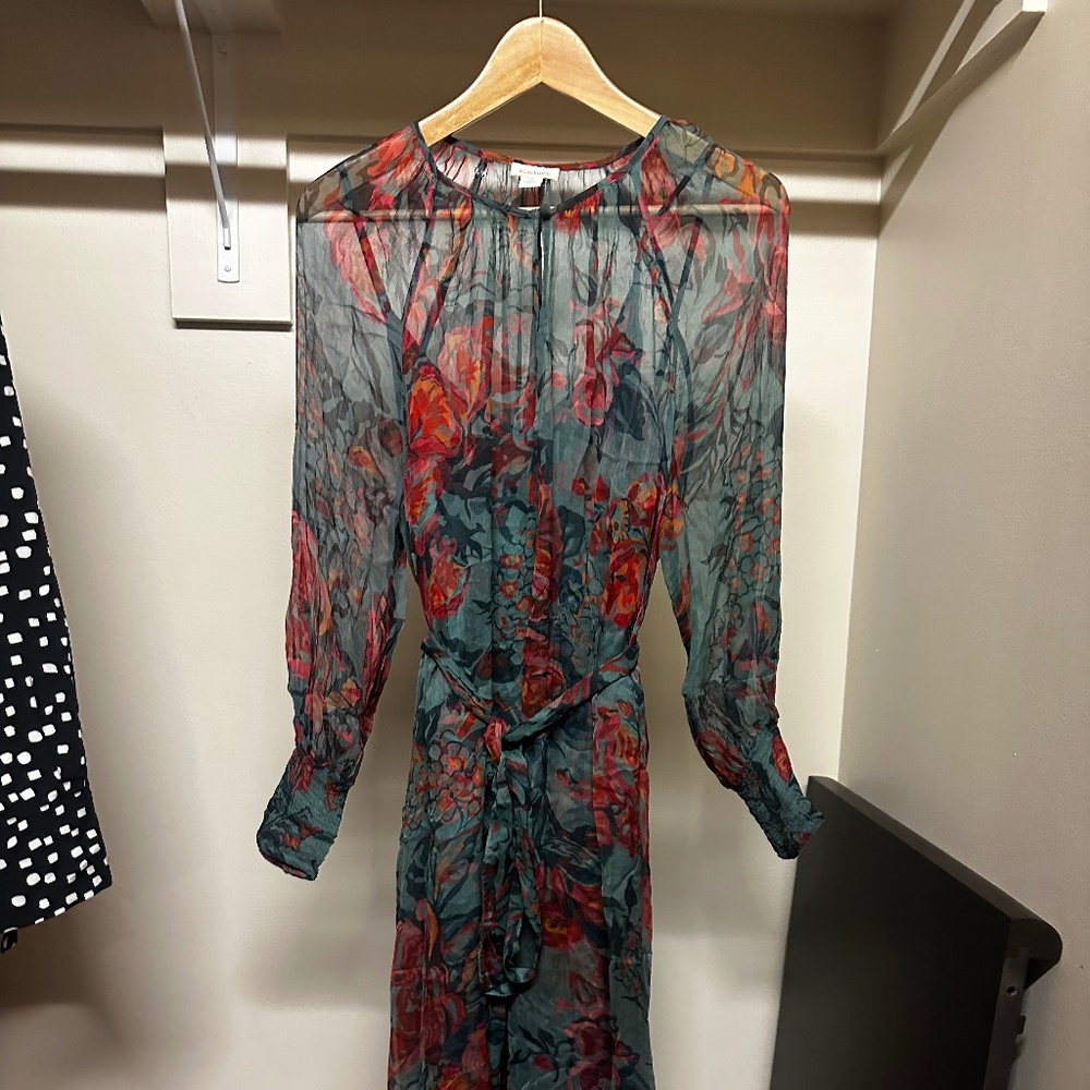 Sundance Blue & Orange Dress - Size M